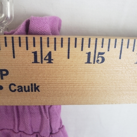 A New Day Linen Blend Purple Linen Shorts With Potato Sack Waist Sz S - Picture 7 of 9